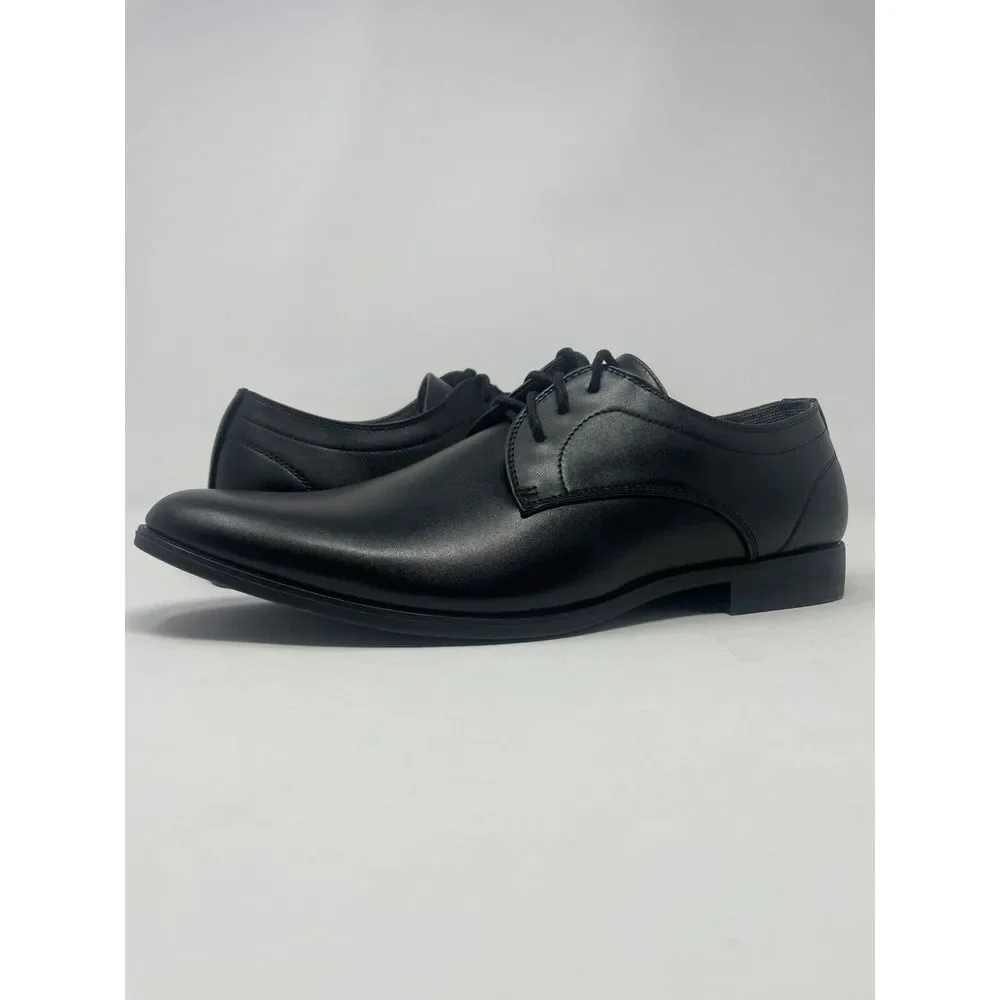 Perry Ellis Portfolio Jess Black Oxford Dress Shoes Ultra Foam‎ Mens Size 11.5